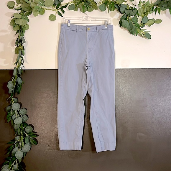 Everlane Pants - Light blue. Cotton stretch. High waist.